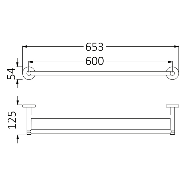 Полотенцедержатель двойной Timo золото матовое Saona (13056/17)