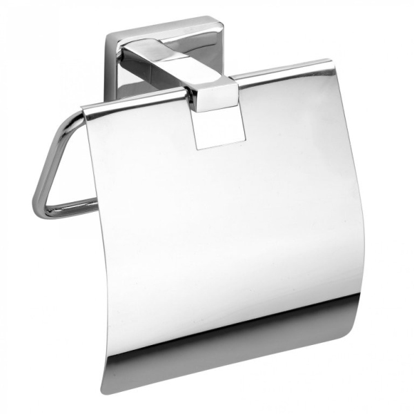 Держатель NIKI для туалетной бумаги с крышкой NIKI 117x140x49 мм, хром Держатель NIKI для туалетной бумаги с крышкой NIKI 117x140x49 мм, хром
