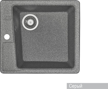 Мойка кухонная Акватон Парма серая
