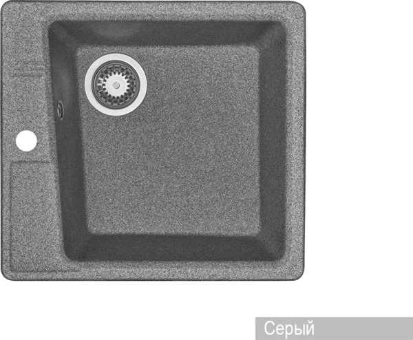 Мойка кухонная Акватон Парма серая