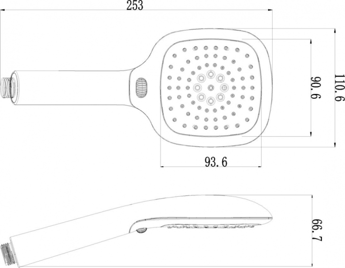 Душевая лейка Lemark LM1013Blaсk