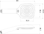 Душевая лейка Lemark LM1013Blaсk