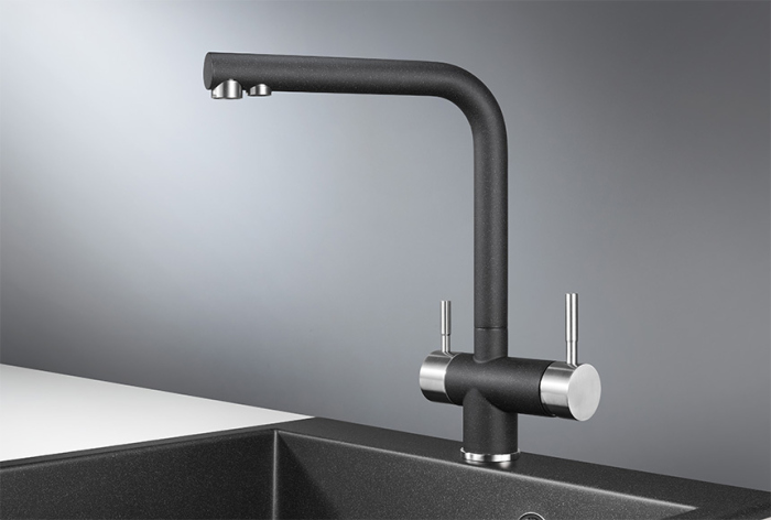 Смеситель для кухни GRANULA (2305, ЧЕРНЫЙ)