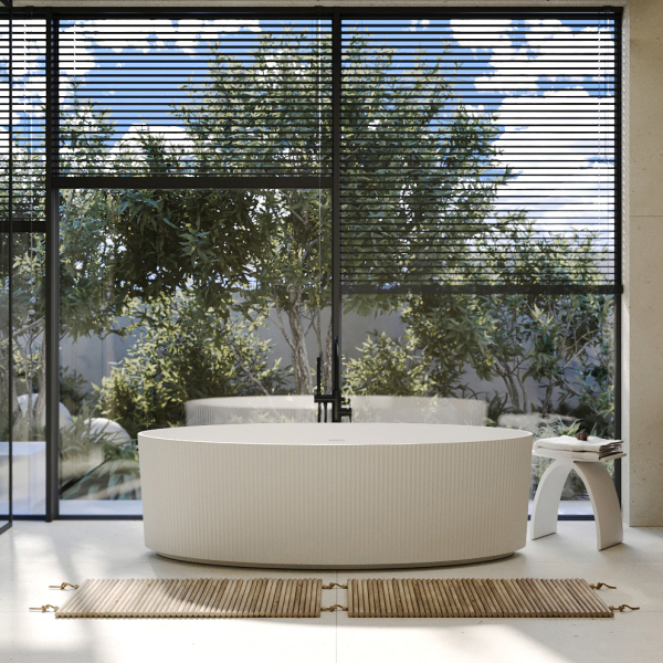 Ванна из искусственного камня ABBER Stein AS9627 белая матовая