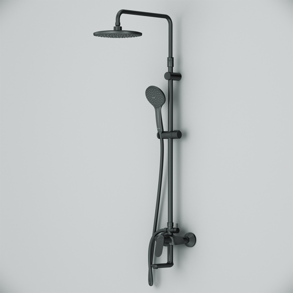 Душевая система AM.PM Sunny F0785C922 Черная матовая