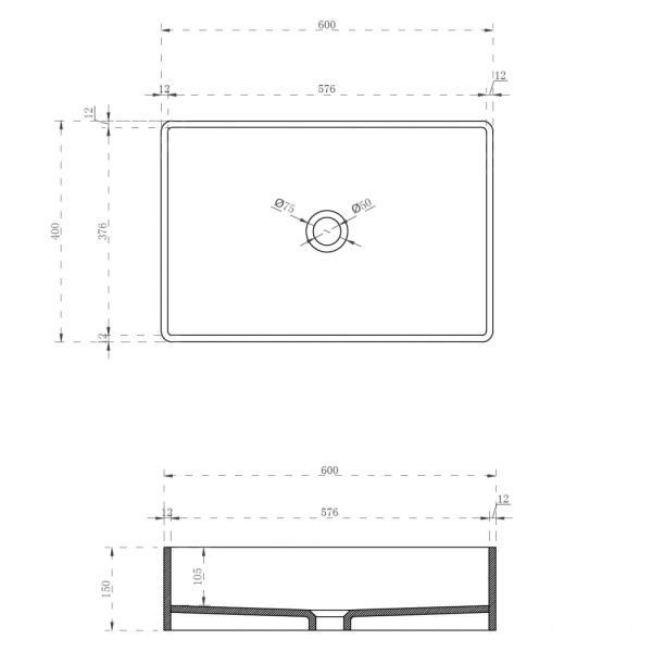 Раковина накладная прозрачная ABBER Kristall AT2803Saphir синяя