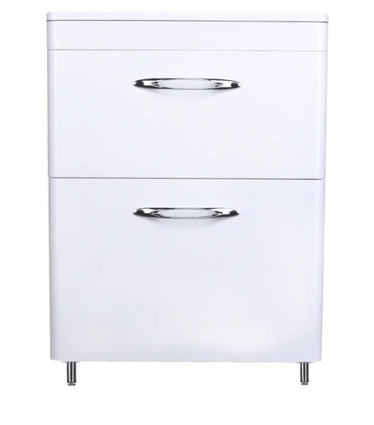Тумба напольная Style Line, "Каре 60" (2 ящ.) Люкс белая, СС-00002265