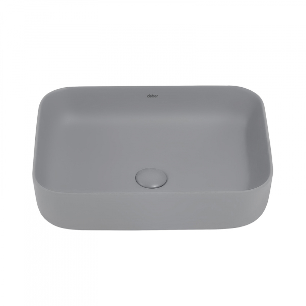 Раковина накладная ABBER Rechteck AC2202MG серая матовая