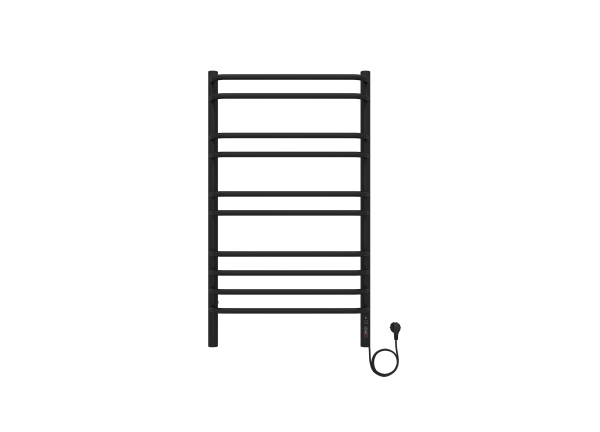 Полотенцесушитель электрический Aquatek Пандора П10 500х900 мм, черный, AQ EL RPC1090BL