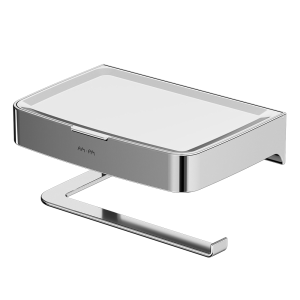 Держатель туалетной бумаги AM.PM Inspire V2.0 A50A341500 с полочкой для телефона и контейнером Держатель туалетной бумаги AM.PM Inspire V2.0 A50A341500 с полочкой для телефона и контейнером