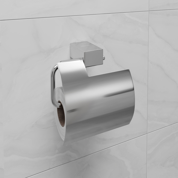 Держатель для туалетной бумаги Lemark SMOOTH LINE с крышкой, хром (9721010) Держатель для туалетной бумаги Lemark SMOOTH LINE с крышкой, хром (9721010)