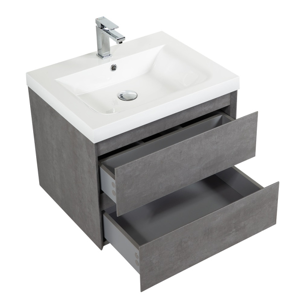 Раковина из искусственного мрамора, 600x480x140, AS600/480-LV-MR-BRV