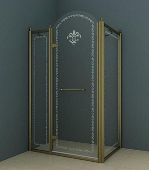 Cezares Retro-AH-12-120/100-PP-Cr-L душевой уголок