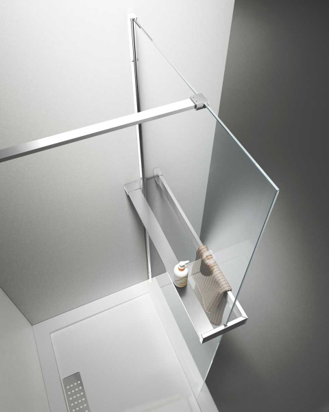 Душевая перегородка Vincea Walk-In HR VSW-4HR100CL, 1000*2000, хром, стекло прозрачное