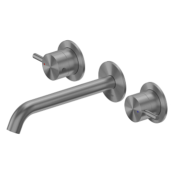 Смеситель ABBER Wasser Kreis 316 AF81123BGG-L для раковины, оружейная сталь брашированная