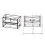 Тумба с раковиной Vincea Mia 800 подвесная, 2 выкатных ящика soft close, R.Wood, VMC-2MA800RW+VCB-3M800B