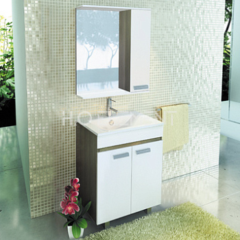 Тумба-умывальник Comforty "Манчестер-60" венге с раковиной "Quadro 60"