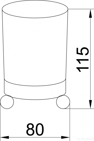 Стакан Boheme Hermitage Gold 10361