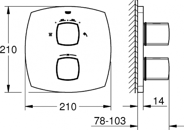 Смеситель для душа Grohe Grandera 19937IG0