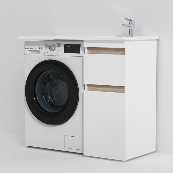 Раковина мебельная над стиральной машиной, правая, 100 см AM.PM X-Joy, M85AWPR1001WG