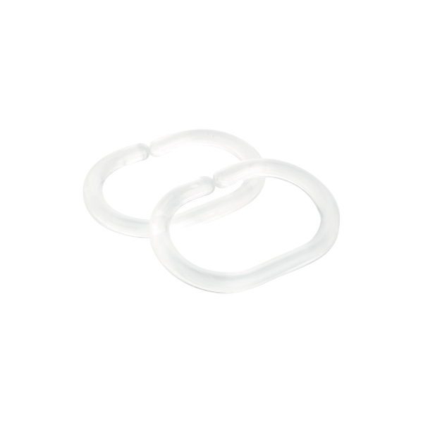 Кольца для шторки FIXSEN 12 шт прозрачные (FX-1000С)