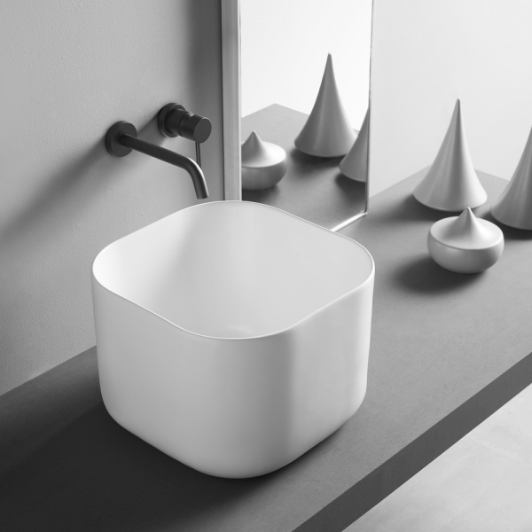 Раковина накладная ABBER Rechteck AC2222 белая