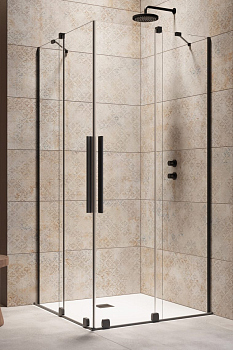 Душевая кабина Radaway Furo KDD Black 120*200 прозрачное 8 мм правая часть 2/2, 10105120-54-01R