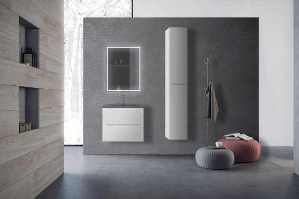 Тумба без раковины Vincea Mia 600 подвесная, 2 выкатных ящика soft close, G.White, VMC-2MC600GW Тумба без раковины Vincea Mia 600 подвесная, 2 выкатных ящика soft close, G.White, VMC-2MC600GW