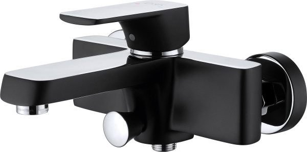 Смеситель D&K Berlin Technishe DA1433215 для ванны с душем, черный