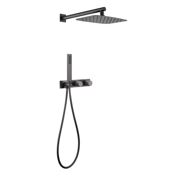 Душевая система ABBER Rund AF8718NG скрытого монтажа без излива, никель