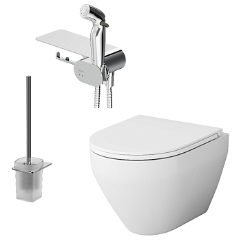Набор подвесной унитаз с гигиеническим душем AM.PM Spirit V2.0, CK70H1003W