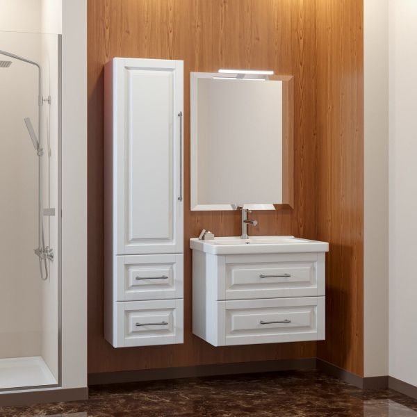 Тумба с раковиной Smile Сити 80 белая