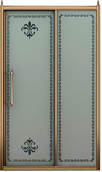 Душевая дверь в нишу Cezares Retro scorrevole BF1 130 PP Br