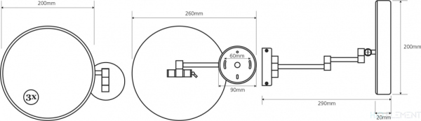 Косметическое зеркало Bemeta 112201152