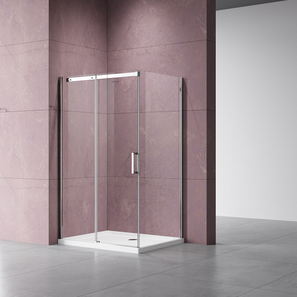 Душевой уголок Vincea Dice VSR-4D8014CL, 1400*800, хром, стекло прозрачное