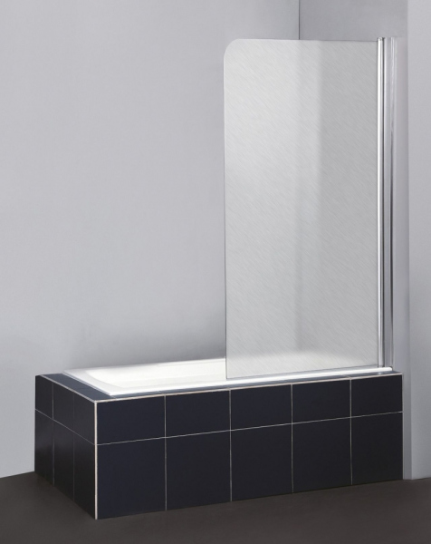 Шторка на ванну Belbagno SELA-V-1-80/140-Ch-Cr-R