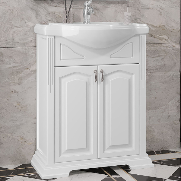 Тумба без раковины Opadiris Риспекто 65 00-00005813 Белая матовая