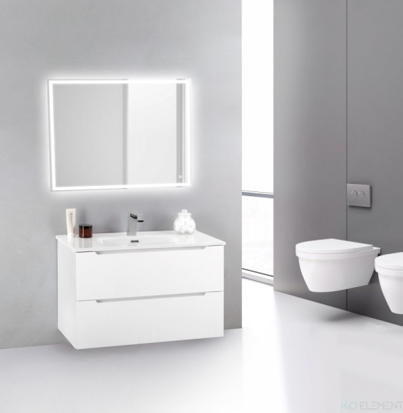 Тумба с раковиной Belbagno ETNA39, ETNA39-700/390-2C-SO-BL-P+ BB700/390ETL (готовый набор)