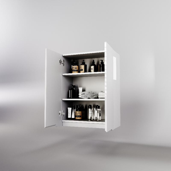 Подвесной шкаф Style Line "Марелла мини 600" Люкс антискрейтч белый глянец, PLUS, СС-00002422