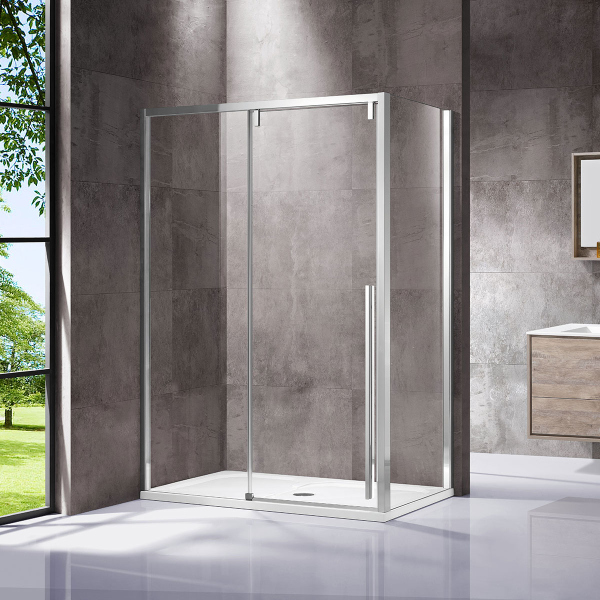 Душевой уголок Vincea Lugano VSR-1L9016CL-1, 1600*900, хром, стекло прозрачное