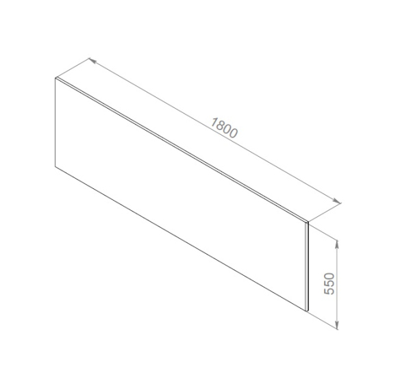 Панель фронтальная для ванны AM.PM Inspire V2.0, W52A-180-080W-P