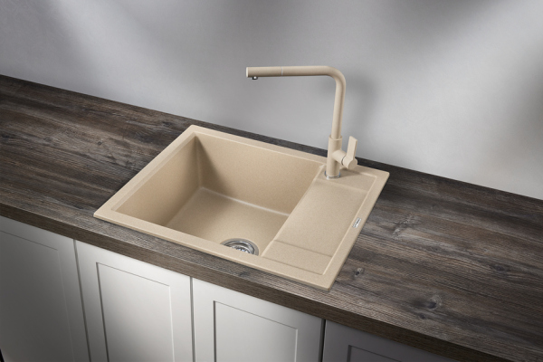 Кухонная мойка GRANULA (6002, ПЕСОК)
