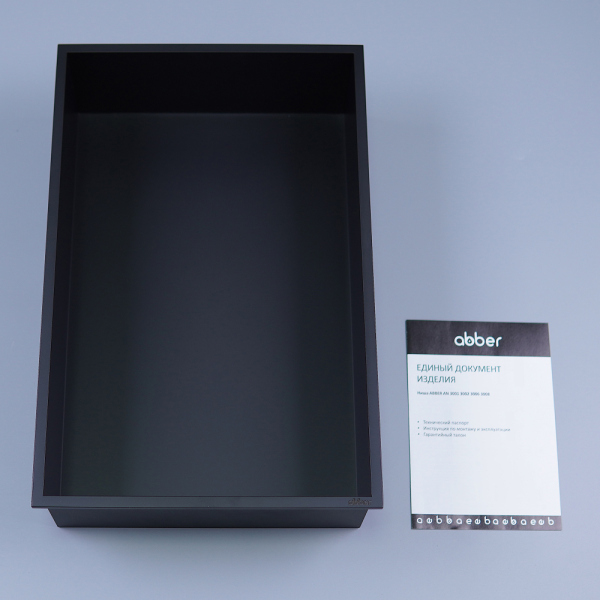 Скрытая настенная ниша из нержавеющей стали ABBER Nischen AN3001MB черная матовая