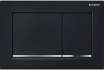 Кнопка смыва Geberit Omega 30 115.080.KM.1 черный/хром