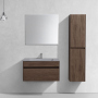 Тумба с раковиной Vincea Chiara 800 подвесная, 1 выкатной ящик soft-close, R.Oak, VMC-2C800RO+VCB-13800G