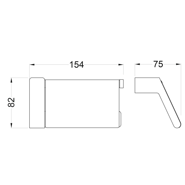 Бумагодержатель Timo Torne черный (43042/03) Бумагодержатель Timo Torne черный (43042/03)