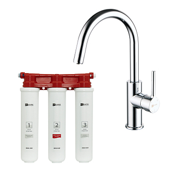 Комплект LEMARK Смеситель LM3073C для кухни + Фильтр BASIC для очистки воды (LM3073C085) Комплект LEMARK Смеситель LM3073C для кухни + Фильтр BASIC для очистки воды (LM3073C085)