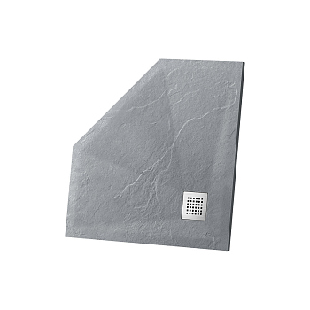 Поддон для душа Vincea из искусственного камня VST-4SP1010G, 1000*1000*25, серый