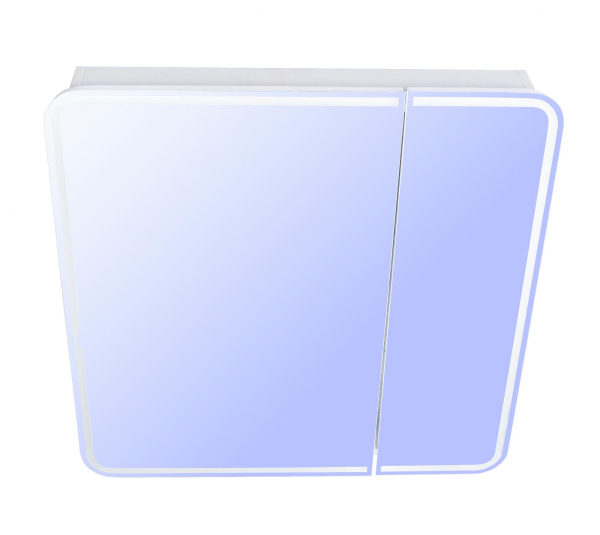 Зеркало-шкаф Style Line, "Каре 80*80" с подсветкой, сенсор на зеркале, СС-00002276 Зеркало-шкаф Style Line, "Каре 80*80" с подсветкой, сенсор на зеркале, СС-00002276