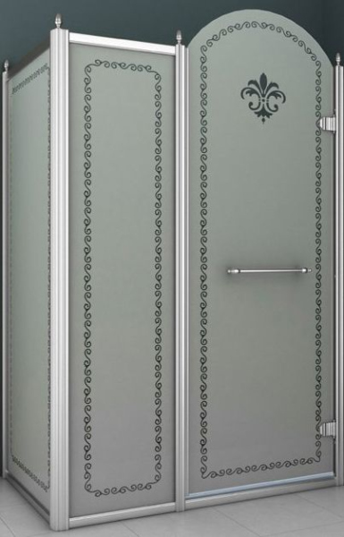 Душевой уголок Cezares Retro AH11 120/100 PP Cr R